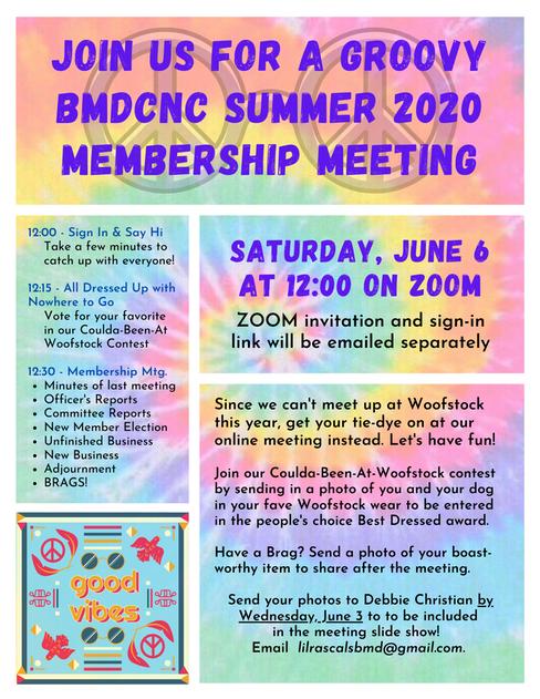 BMDCNC Summer Mtg 2020